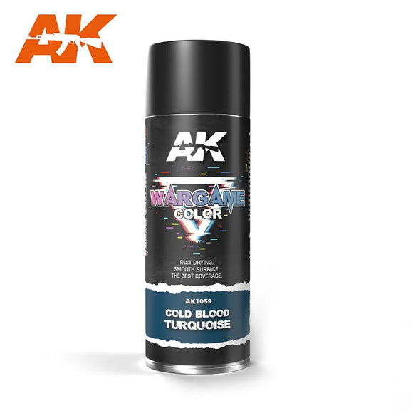 AK Interactive Cold Blood Turquoise Spray 400ml (Store Collection Only) I.D. Required 16+