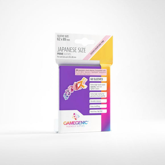 Gamegenic Prime Japanese Sized Sleeves 62x89mm Purple (60)
