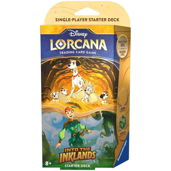 Disney Lorcana Into the Inklands Starter Set 101 Dalmatians and Peter Pan