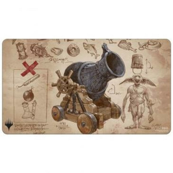 Ulta Pro Magic The Gathering Brothers War Schematic Distributor Exclusive Playmat Line - V4 featuring Goblin Charbelcher