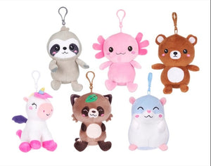 Kawaii Kuties - Series 2 Blag Clip Plush - Teddy Bear