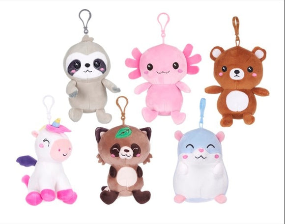 Kawaii Kuties - Series 2 Blag Clip Plush - Teddy Bear
