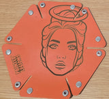 Painted Legion Hexagonal Mini Dice Tray (Orange)