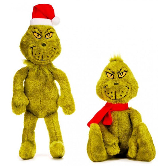 The Grinch with Hat & Scarf 40cm Plush - With Scarf