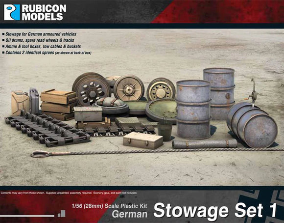 Rubicon Models  280022 German Stowage Set 1 - 10% Off