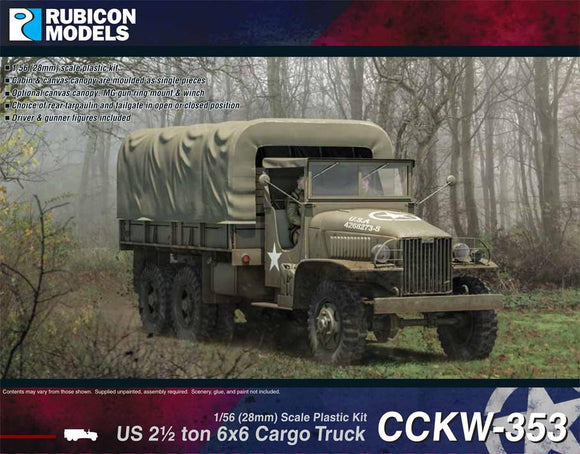 Rubicon Models 280037 - US CCKW 353 2½ ton 6x6 Truck (GMC) 10% Off