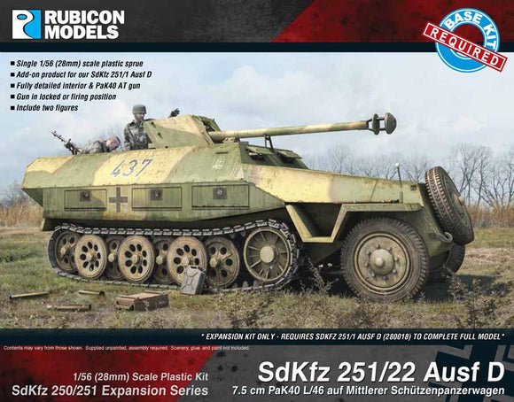 Rubicon Models 280041 - SdKfz 251/22 Ausf D Expansion Set 10% Off