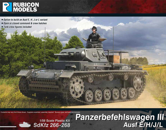 Rubicon Models  280093 - Panzerbefehlswagen III Ausf E/H/J/L 10% Off