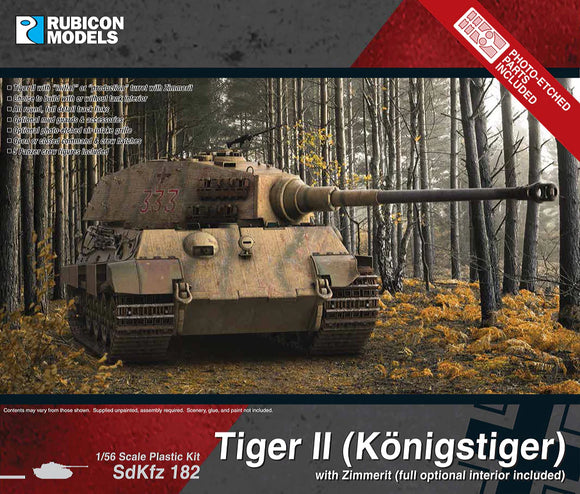 Rubicon Models 280100 - King Tiger with Zimmerit 10% Off