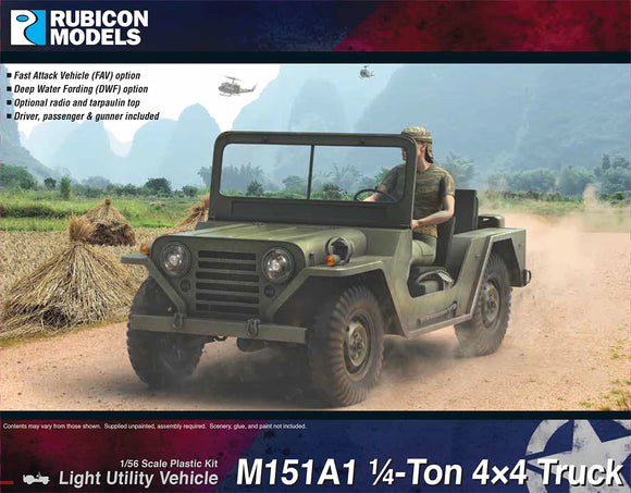 Rubicon Models  280124- M151A1 4x4 Utility Truck 10% Off