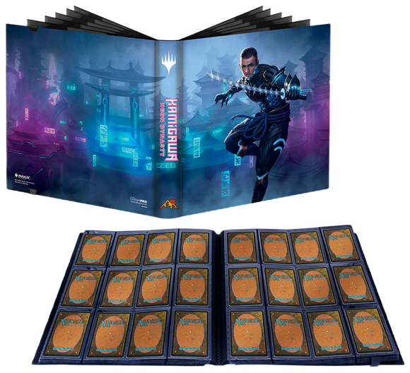 Ultra Pro Magic The Gathering Kamigawa Neon Dynasty 12-Pocket PRO-Binder featuring Kaito Shizuki