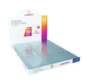 Gamegenic Ultrasonic 9-Pocket Pages Sideloading 50 pcs DISPLAY