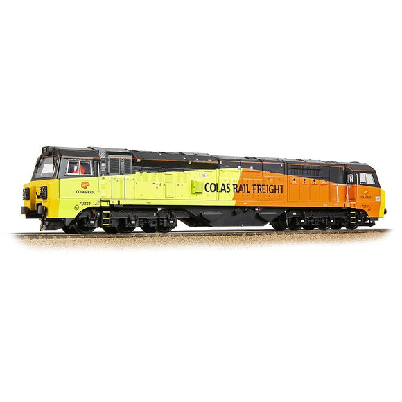 Bachmann Branchline Model Railways Class 70 with Air Intake Modifications 70811 Colas Rail Freight