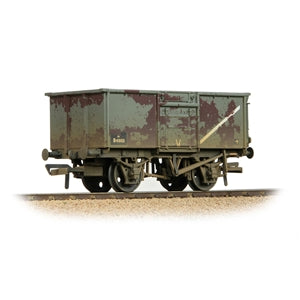 Bachmann Branchline Model Railways BR 16T Steel Mineral Wagon Top Flap Doors BR Grey (Early) Weathered