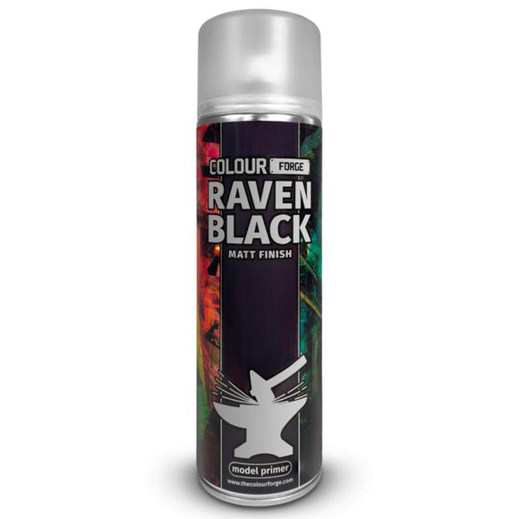 Colour Forge Raven Black Spray (500ml) (Store Collection Only) I.D. Required 16+