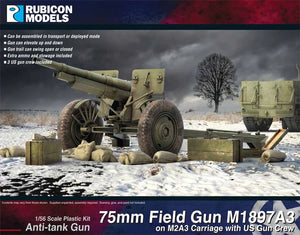 Rubicon Models 280127 - M2A3 75mm Field Gun with Crew 10% Off