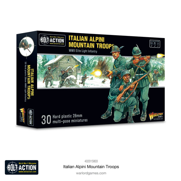 Bolt Action Italian Alpini Mountain Troops 20% Off
