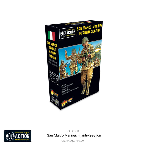 Bolt Action Italian San Marco Marines Infantry Section 20% Off