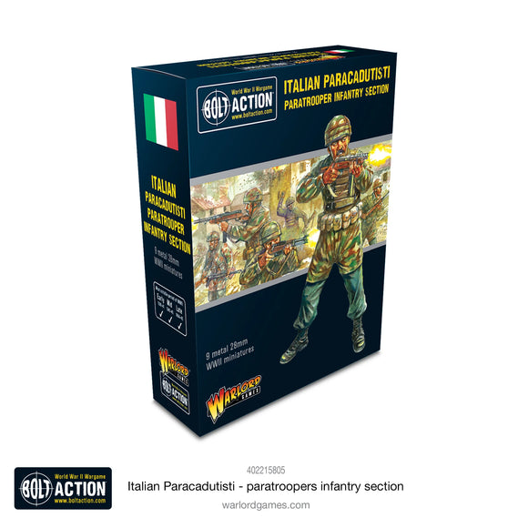Bolt Action Italian Paracadutisti Paratrooper Infantry Section 20% Off