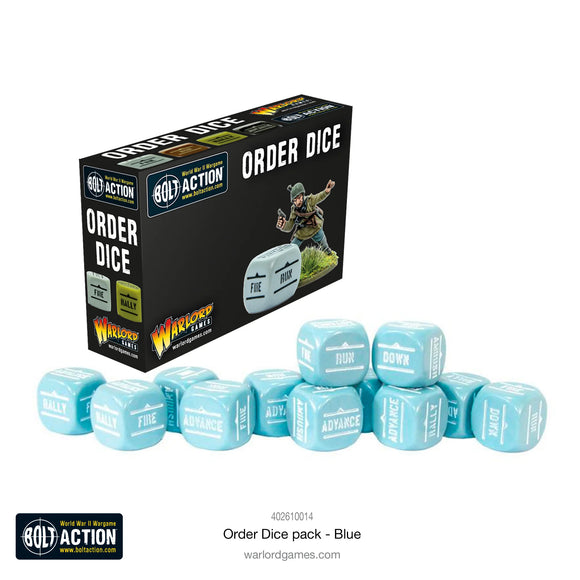 Bolt Action: Orders Dice Pack - Blue 20% Off