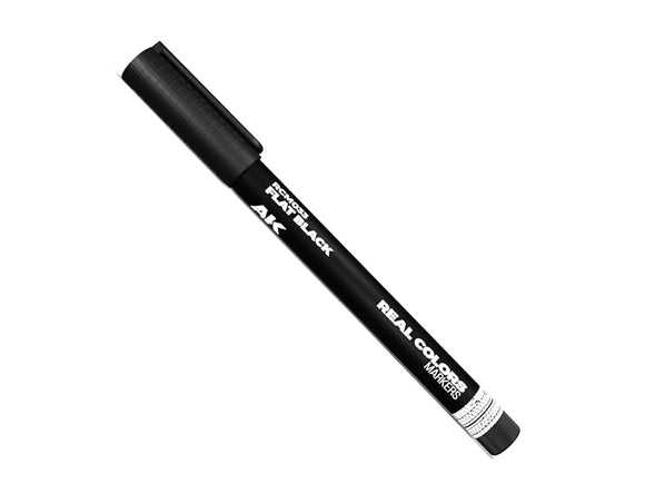 Real Colors Marker: Flat Black - Acrylic Paint Marker