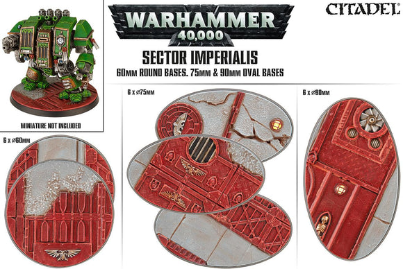 Citadel Sector Imperialis: 65/75/90mm Oval Bases - Discontinued