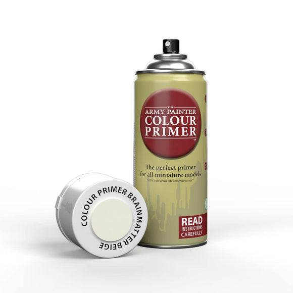 The Army Painter Colour Primer: Brainmatter Biege Spray (Store Collection Only) I.D. Required 16+