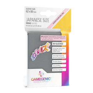 Gamegenic Prime Japanese Sized Sleeves 62x89mm Dark Gray (60)