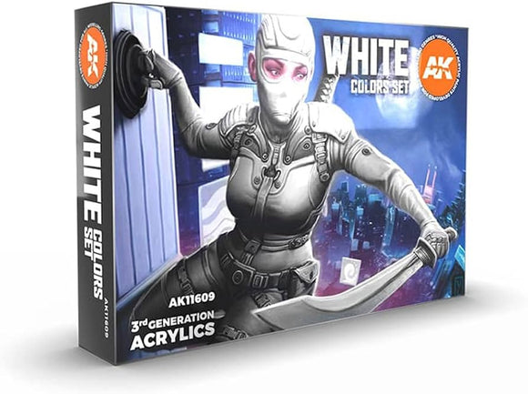 AK Interactive White Colors 3rd Gen Set
