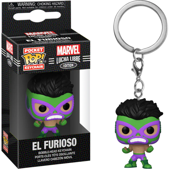 Funko Pop! Marvel Luchia Libre El Furioso Pocket Pop! Keychain