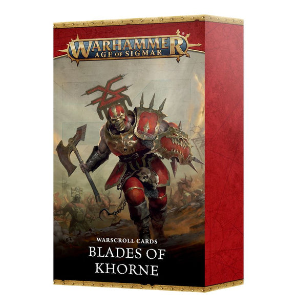 WARSCROLL CARDS: BLADES OF KHORNE (ENG) 20% Off (Applied at checkout)