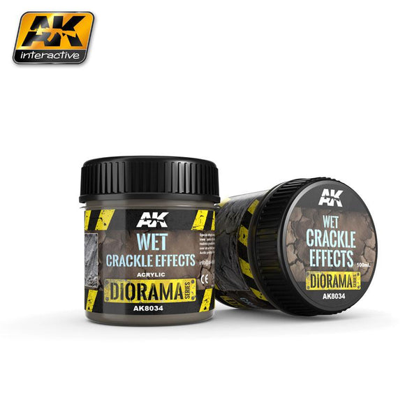 AK Interactive Diorama: Wet Crackle Effects - 100ml (Acrylic)