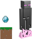 Minecraft Action Figures Enderman with Ender Pearl & Glass Block 8cm