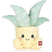 Kawaii Kuties 9.5” (24cm) Potted Aloe Vera Plant Soft Plush