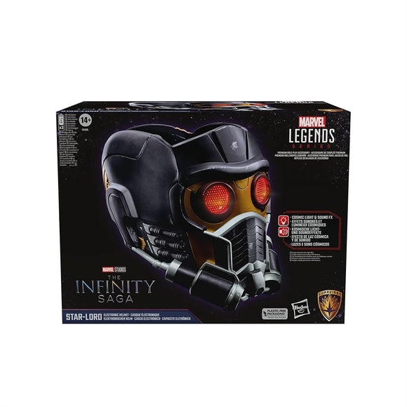 Marvel Legends Series Star-Lord Premium Electronic Roleplay Helmet with Light and Sound FX