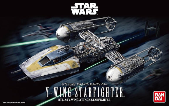 BANDAI Hobby Star Wars 1:72 Y-Wing Starfighter Model Kit