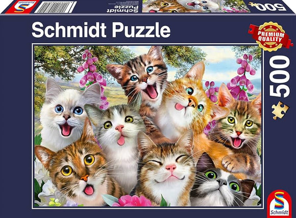 Schmidt Cat Selfie – 500 Piece Jigsaw Puzzle