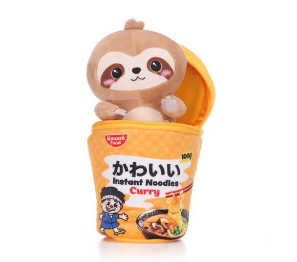 KAWAII KUTIES PLUSH IN NOODLE POT - SLOTH