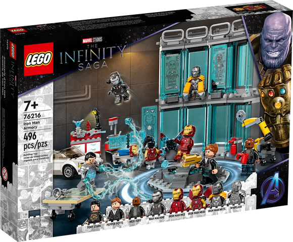 Lego Marvel The Infinity Saga - Iron Man Armoury 76216 - Retired Kit
