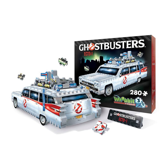 Wrebbit3D Ghostbusters 3D Puzzle Model of Ecto 1 |- 280Pcs Jigsaw Puzzle