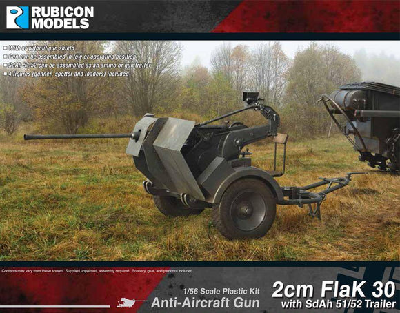 Rubicon Models 280109 2cm FlaK 30 with SdAh 51/52 - 10% Off