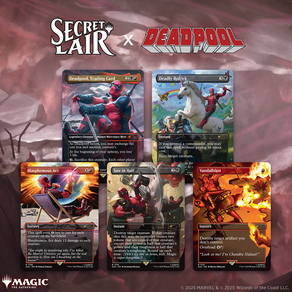 Magic The Gathering Secret Lair x Marvel's Deadpool