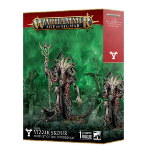 SKAVEN: VIZZIK SKOUR PROPHET HORNED RAT 20% Off