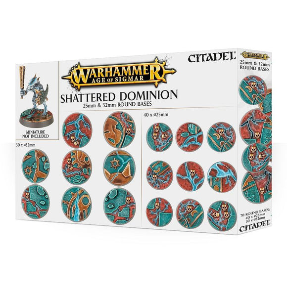 Citadel Shattered Dominion 25mm & 32mm Round Bases 20% Off