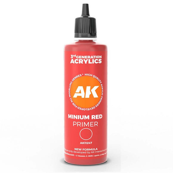 AK Interactive Minimum Red Surface Primer 100ml 3rd Gen