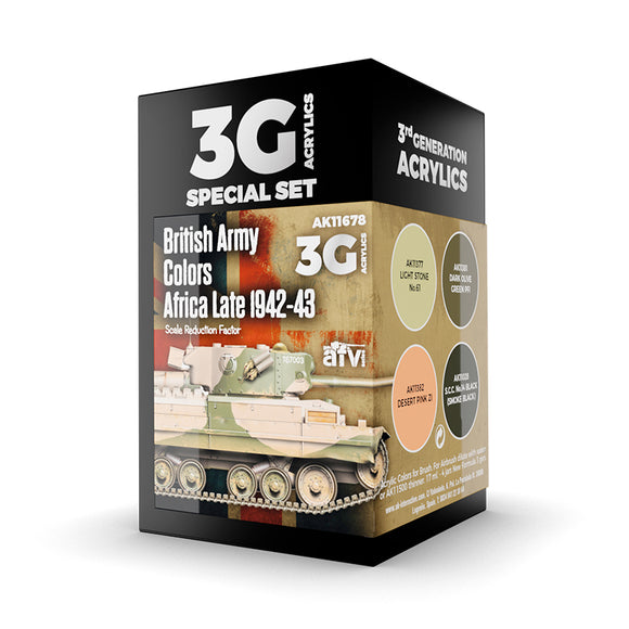 AK Interactive British Army Colors Africa, Late 1942-43 Paints