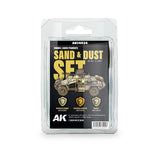 AK Interactive SAND & DUST SET – ENAMEL LIQUID PIGMENT