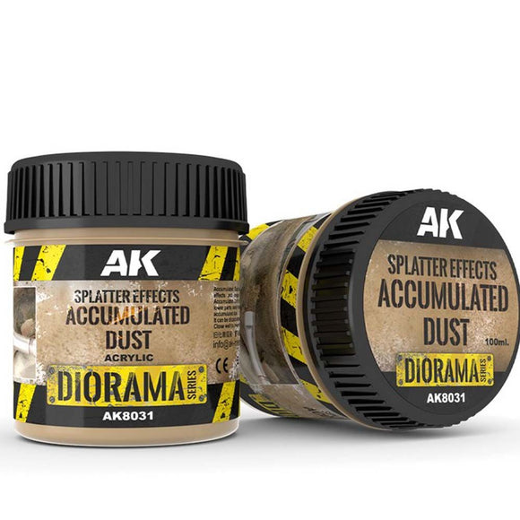 AK Interactive Diorama: Splatter Effects Accumulated Dust - 100ml (Acrylic)