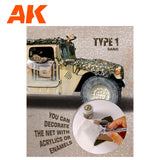 AK Interactive CAMOUFLAGE NET SAND TYPE 1