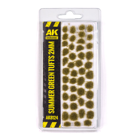 AK Interactive SUMMER GREEN TUFTS 2mm